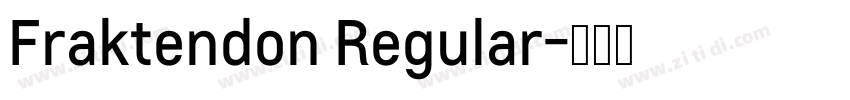 Fraktendon Regular字体转换